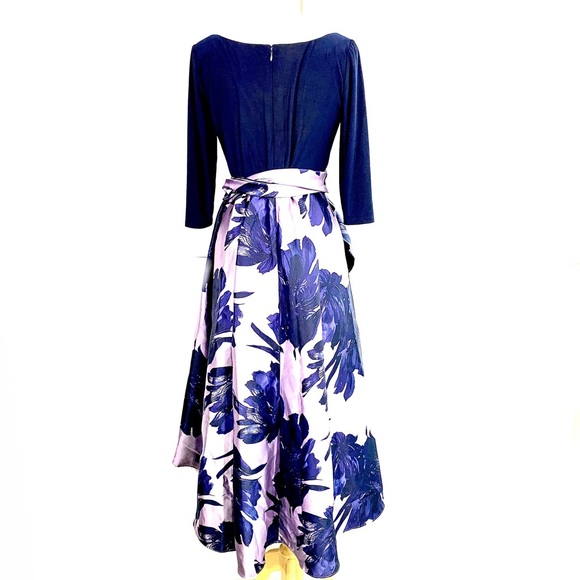 R&M Richards Duchess Twill Hi/Lo Dress - Picture 3 of 5